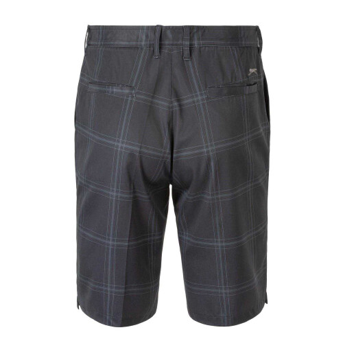 Slazenger (36R, Charcoal) Slazenger Mens Checked Golf Shorts 1