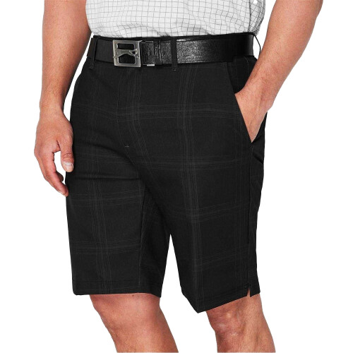 Slazenger (36R, Charcoal) Slazenger Mens Checked Golf Shorts 2