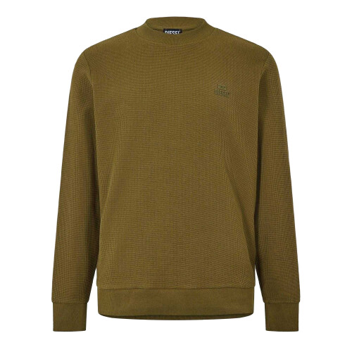 Diesel (S, Brown) Diesel Mens Ribbed Sweatshirt