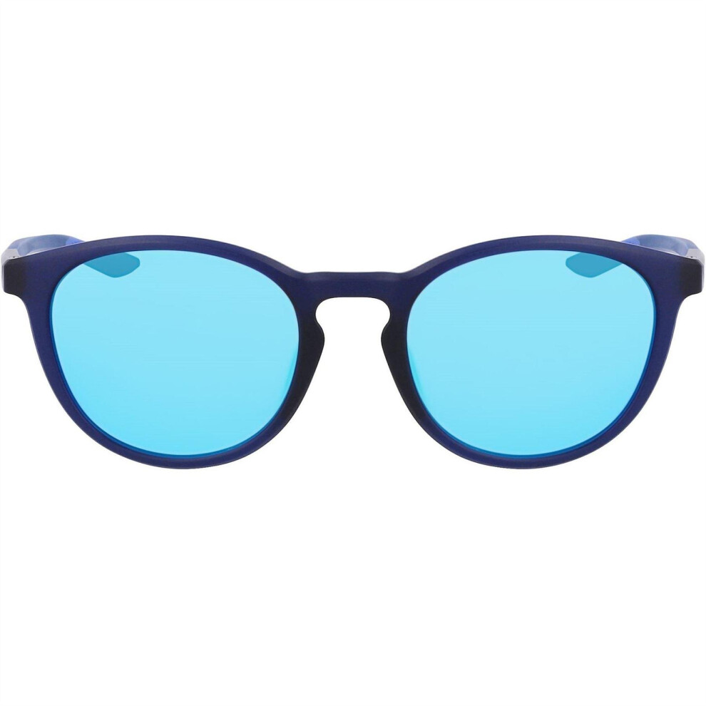 Nike Mens Evolution Logo Round Sunglasses Blue