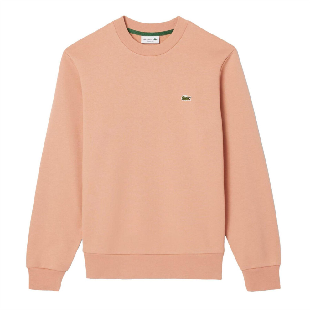 Lacoste (S, Orange) Mens Embroidered Logo Sweatshirt
