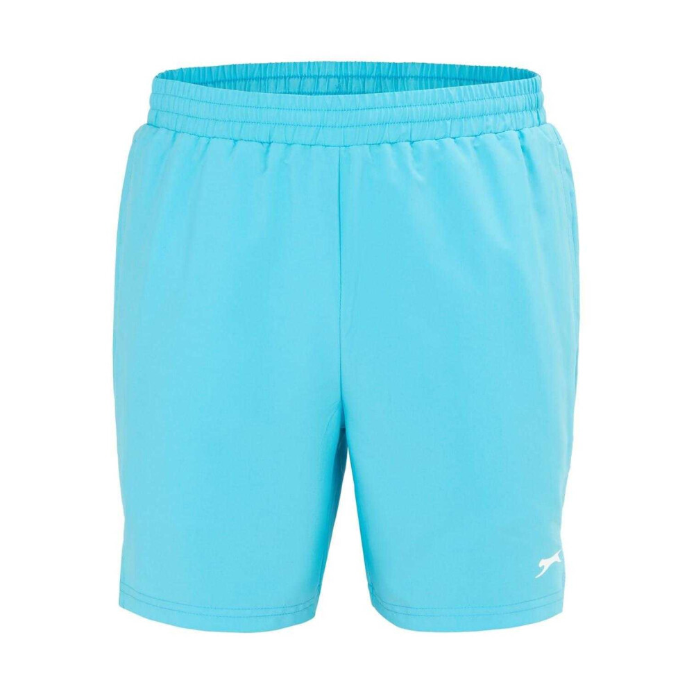 Slazenger (S S, Aquarius) Mens Court Polyester Shorts Multicoloured