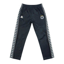 (L, Blue/White) Kappa Mens Banda Colour Block Jogging Bottoms