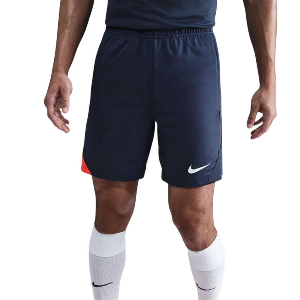 Nike (S, /White) Mens Strike Football Shorts Blue