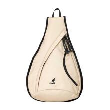 (One Size, Pale Khaki Print) Kangol Logo Sling Backpack