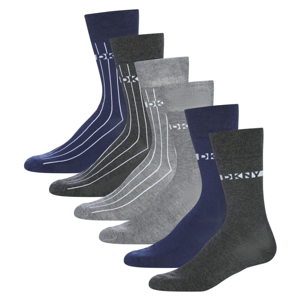 Dkny Mens Breathable Ankle Socks (Pack Of 6)