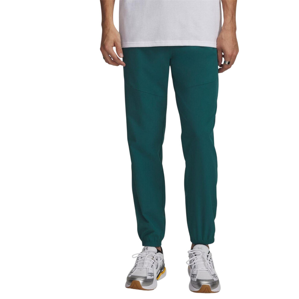 Under Armour (M, Green/Black) Mens Storm Woven Jogging Bottoms