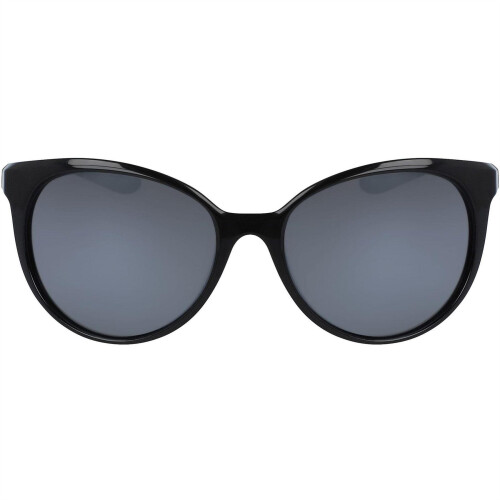 Nike (One Size, Black/White/Silver) Nike Essence Logo Oval Sunglasses