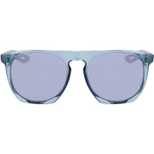 (One Size, Blue/Silver) Nike Flatspot XXII Wayfarer Round Logo Sunglasses