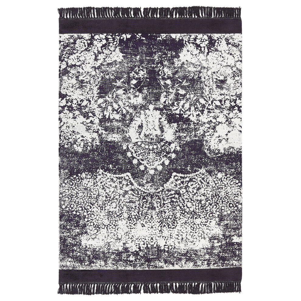 Beliani Rug Akarsu Violet 160 X 230 Cm Viscose