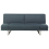 Beliani Sofa Bed 2 Seater YORK Fabric Blue 1