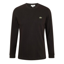 (S, Black) Lacoste Mens Embroidered Logo Jersey Long-Sleeved T-Shirt