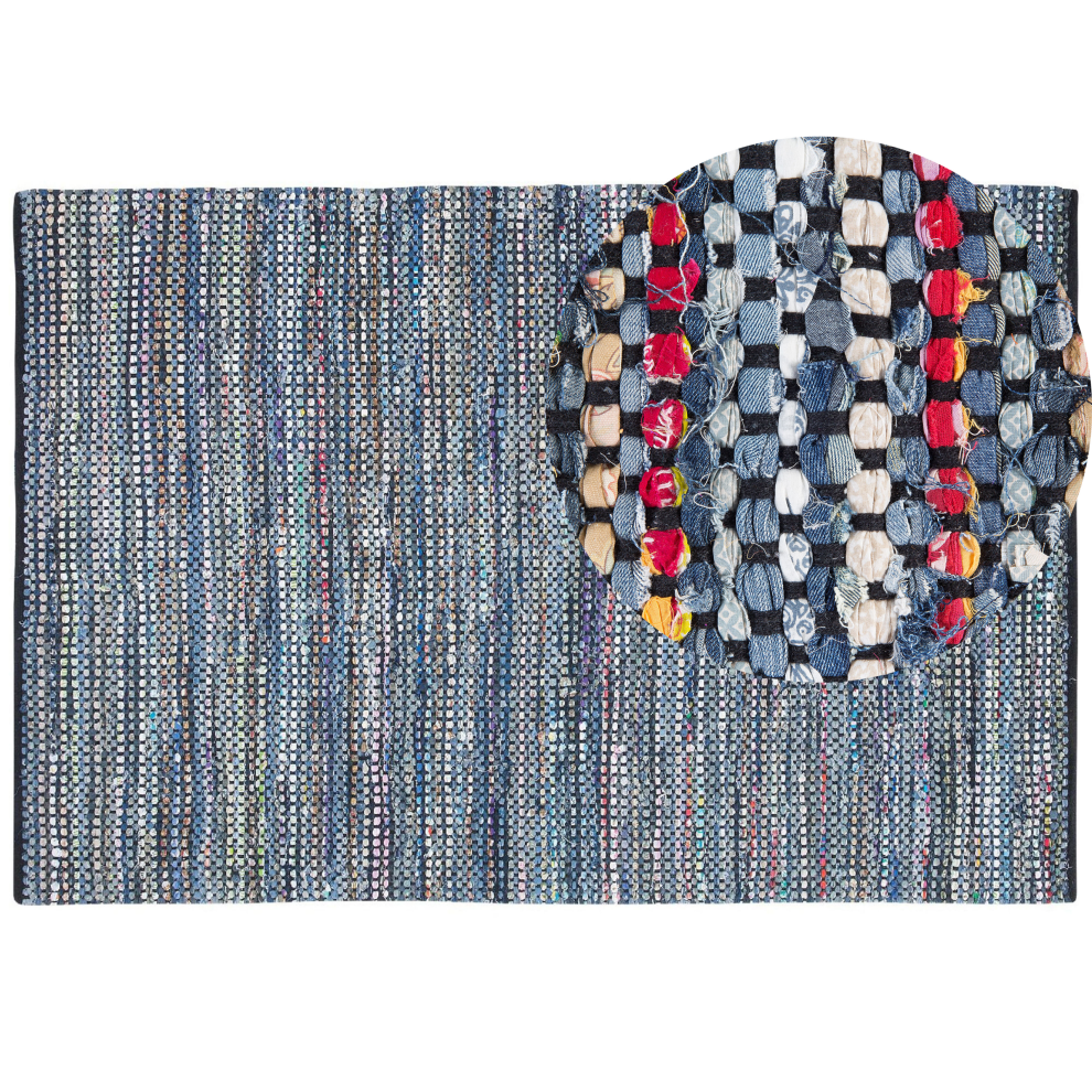 Beliani Rug Alanya Multicolour 160 X 230 Cm Cotton