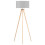 Beliani Floor Lamp NITRA Oak Wood Grey 1