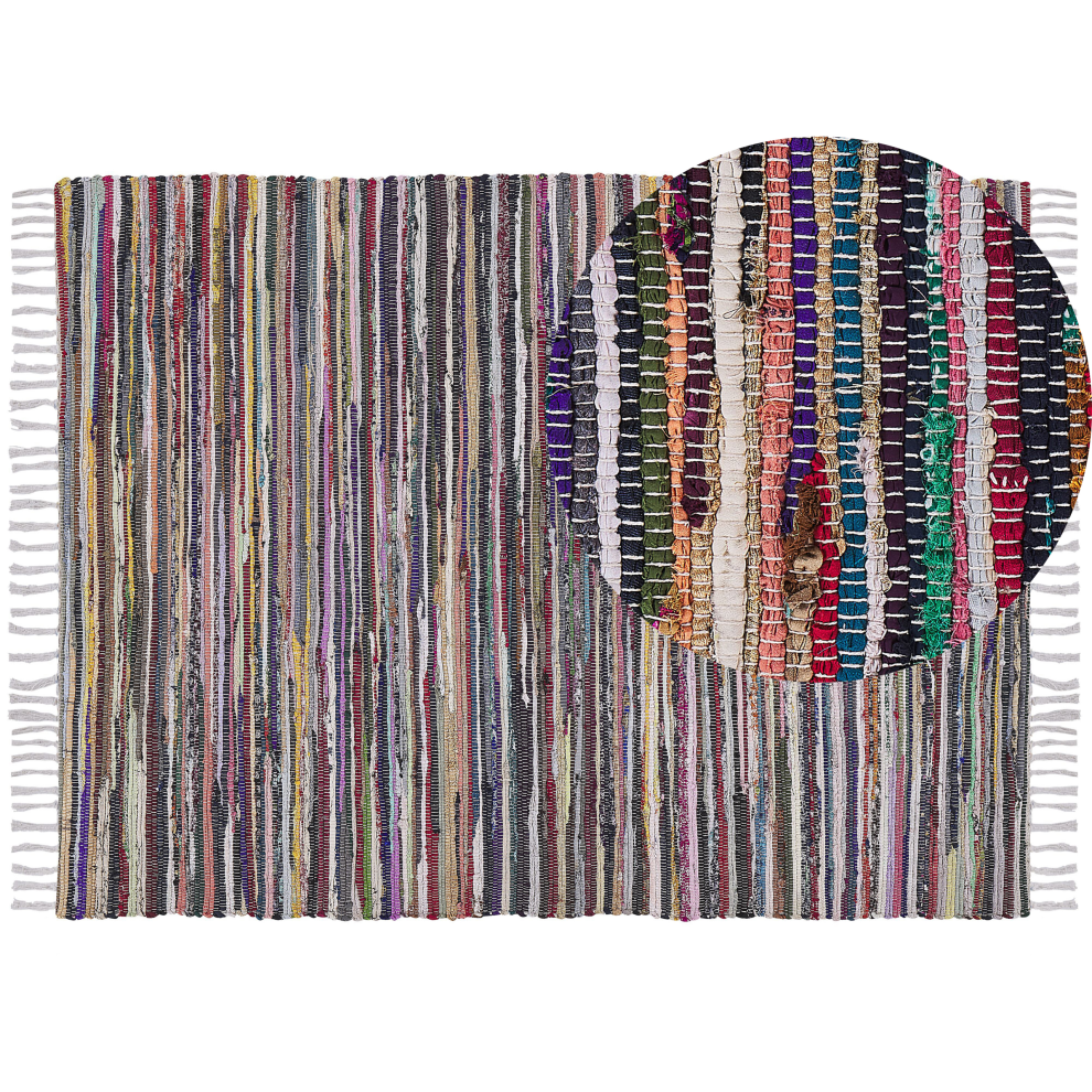 Beliani Rug Danca White 160 X 230 Cm