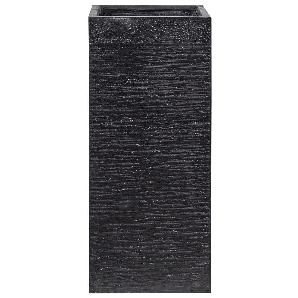 Beliani Plant Pot Dion 26 Cm Black
