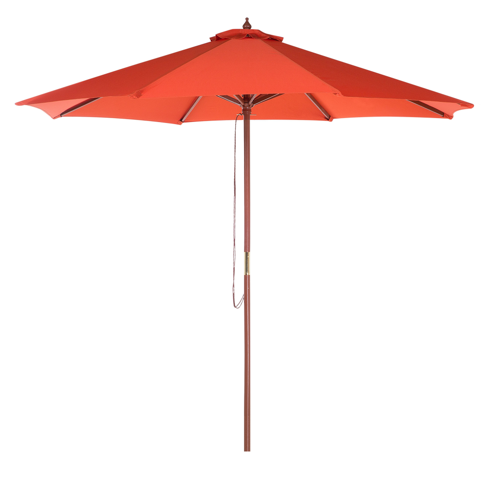 Beliani Market Parasol 270 Cm Toscana Red