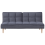 Beliani Sofa Bed 3 Seater SILJAN Fabric Dark Grey 1