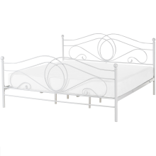 Bed Metal LYRA 180 x 200 cm (EU Super King) White