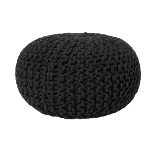 Beliani Pouffe CONRAD Cotton Black
