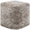 Beliani Pouffe MEERUT Cotton Taupe 1