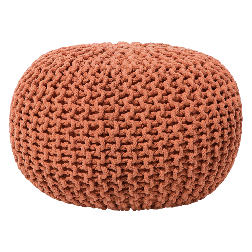Beliani Pouffe CONRAD Cotton Copper