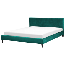 Bed Velvet FITOU 180 x 200 cm (EU Super King) Dark Green
