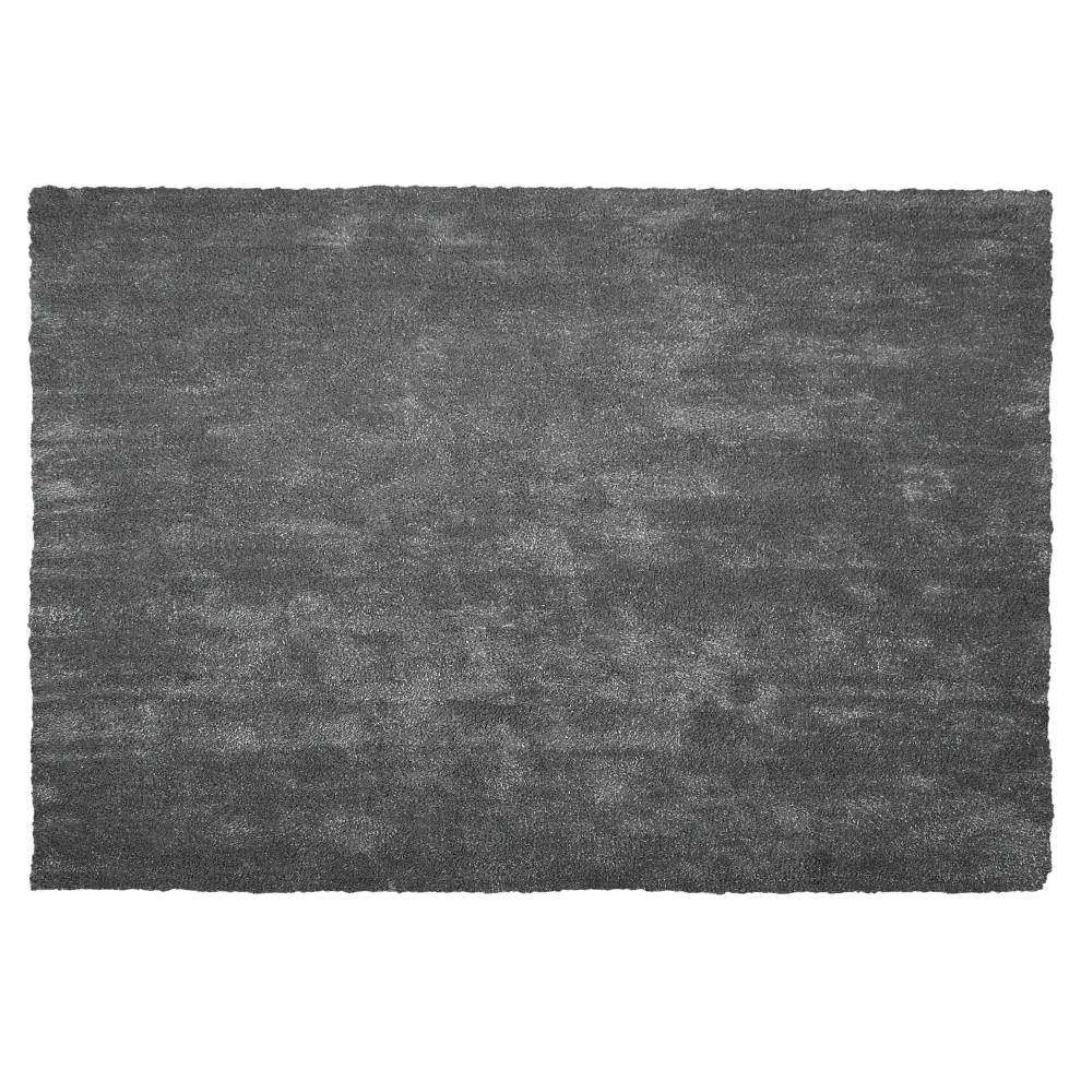 Beliani Shaggy Rug Demre Dark Grey 140 X 200 Cm