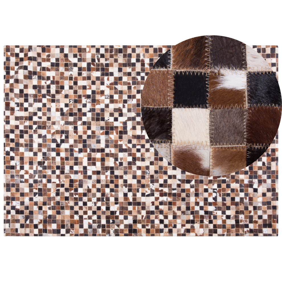 Rug KONYA Brown 160 x 230 cm Leather
