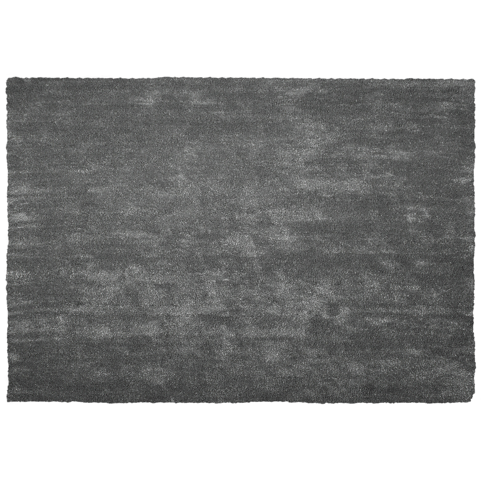 Beliani Shaggy Rug Demre Dark Grey 160 X 230 Cm
