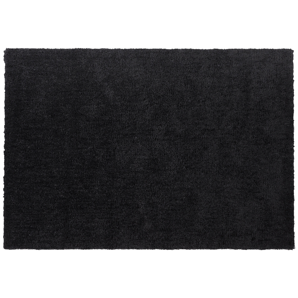 Beliani Shaggy Rug Demre Black 160 X 230 Cm