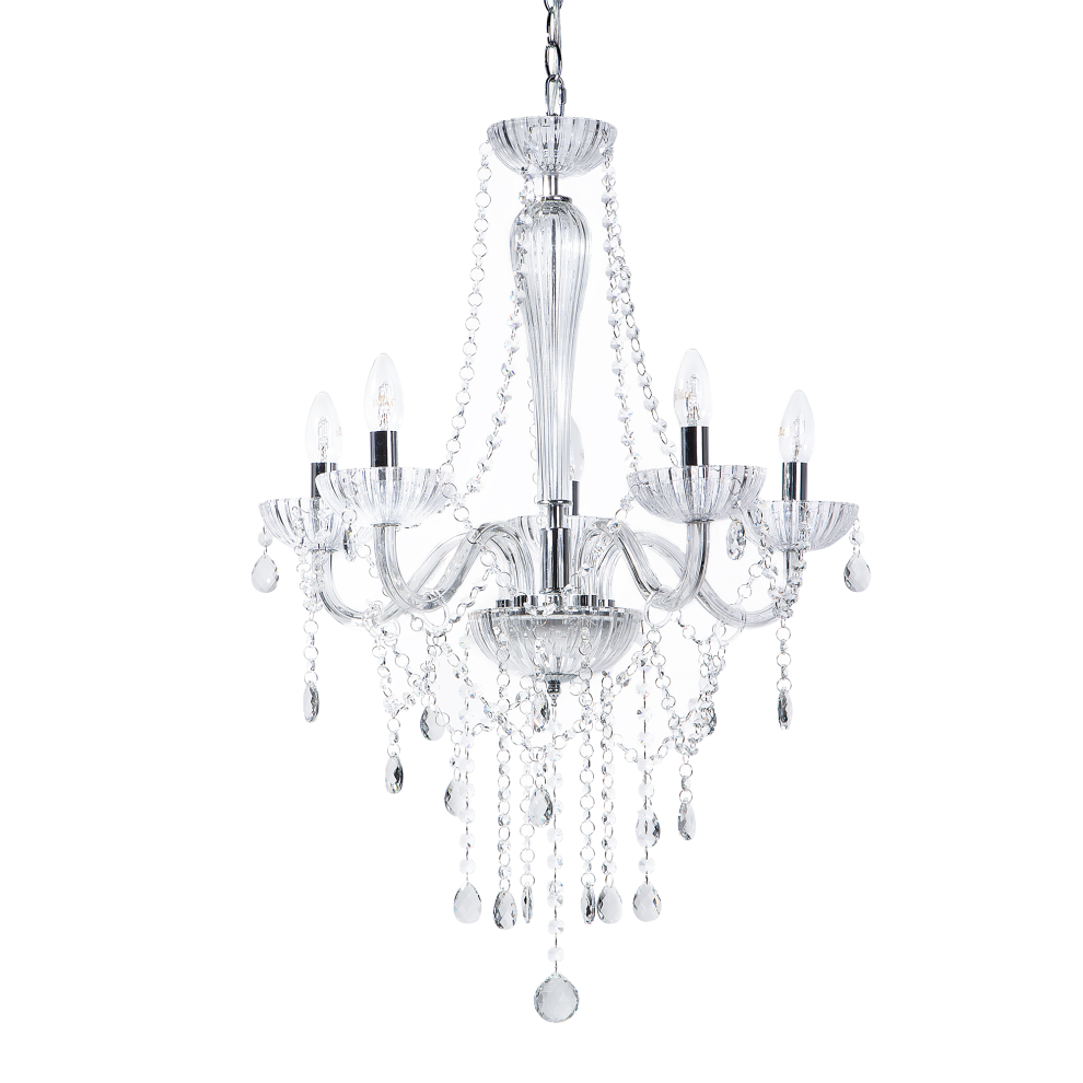 Chandelier LOCONE Crystal Silver