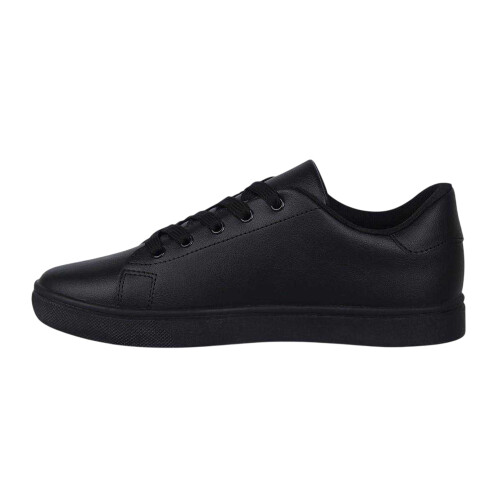 (4 UK, Black) Fabric Childrens/Kids Textile Low Trainers 2