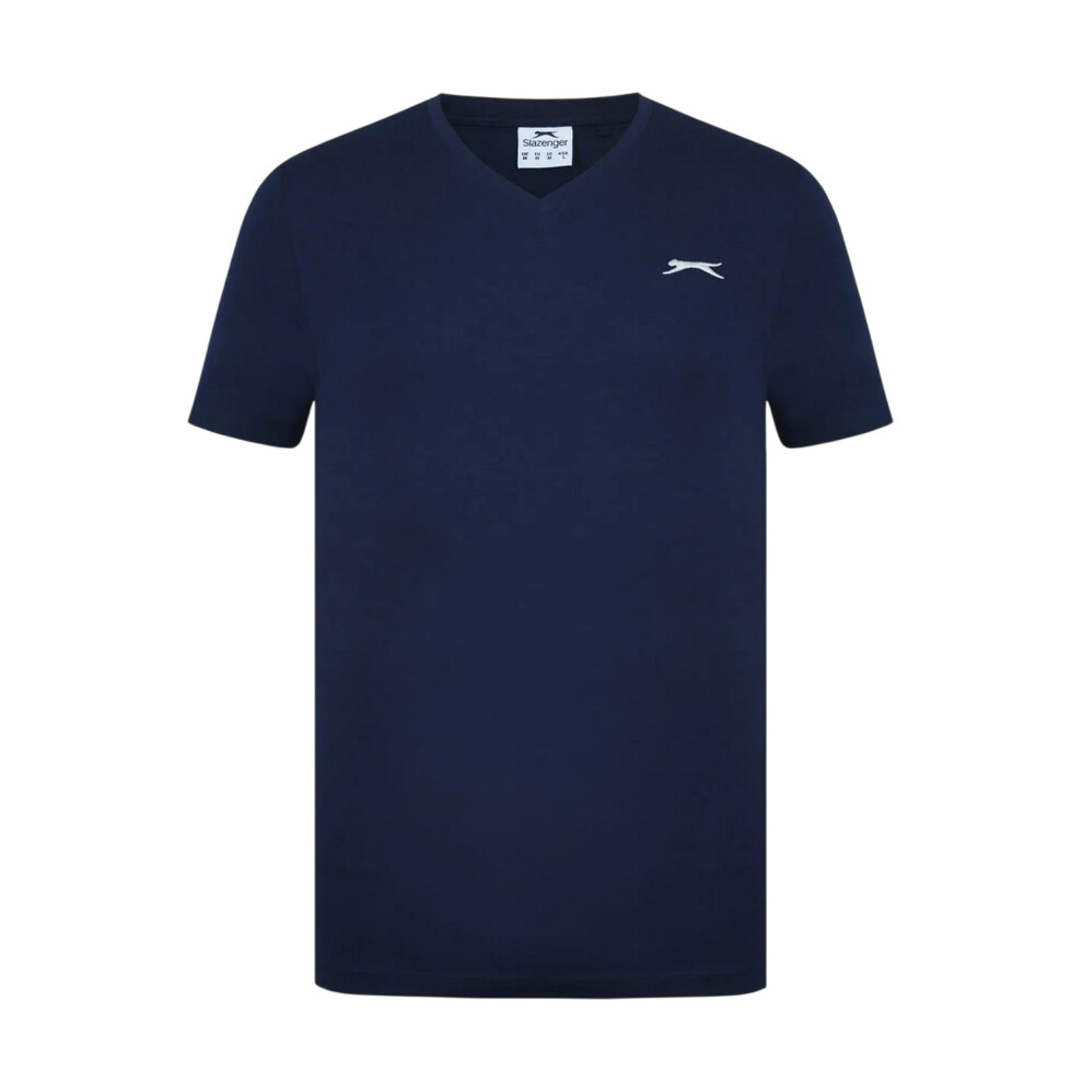 Slazenger (3Xl, Navy) Mens Embroidered Logo Cotton T-Shirt Blue,Multicoloured