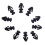 10 Pack Car Seal Clip for Ford 12