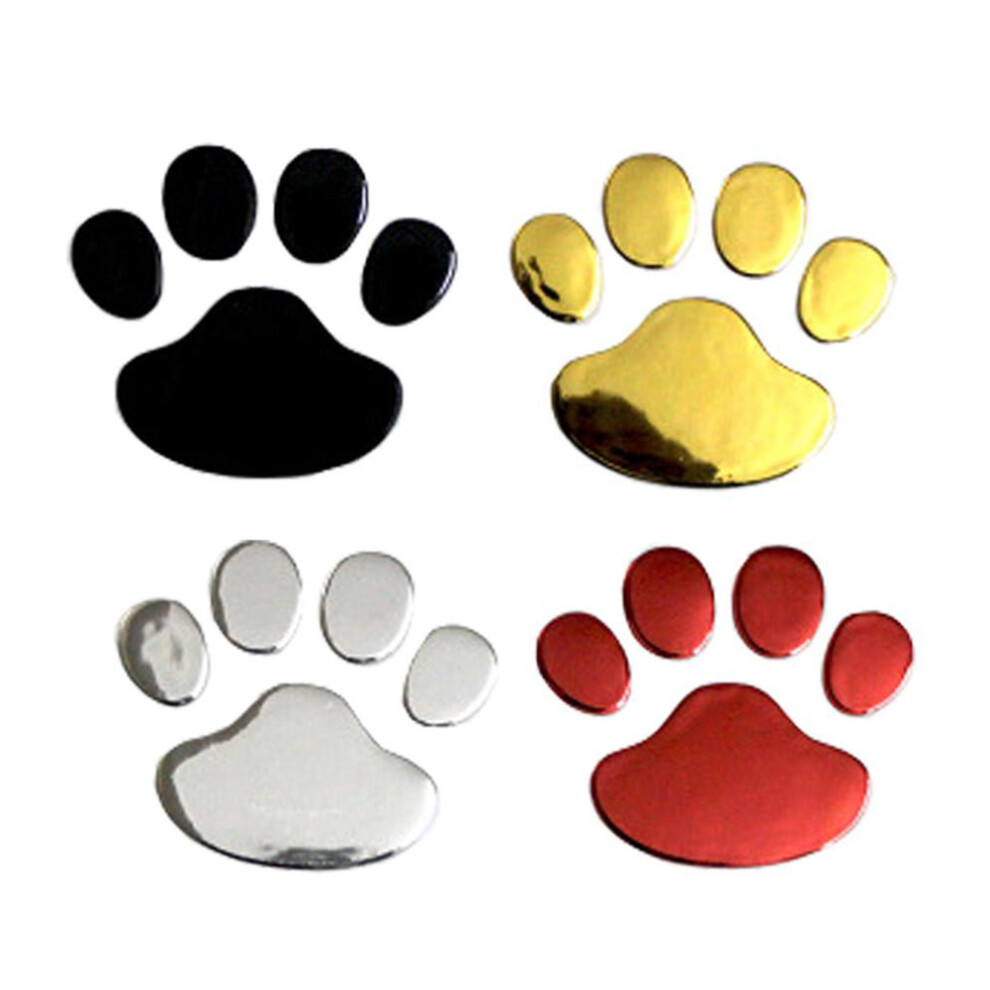 2Pcs Cool Paw Dog Print Car Sticker Set 7293282124776