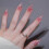 Tea Pink Rose Hanrafted Nail Piece Lightweight Nails False Luxury 3