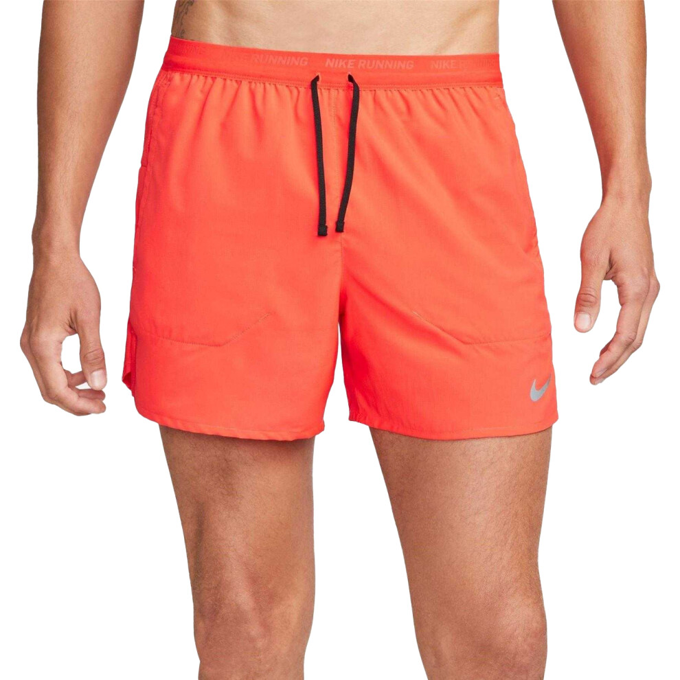 Nike (M, Bright Crimson) Mens Stride Running Shorts Multicoloured