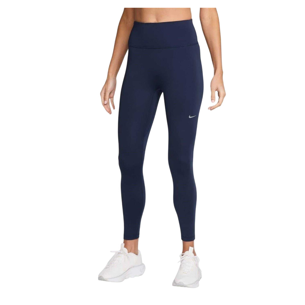 Nike (14 Uk, Midnight Navy) Womens/Ladies Tempo High Waist 7/8 Leggings Blue,Multicoloured