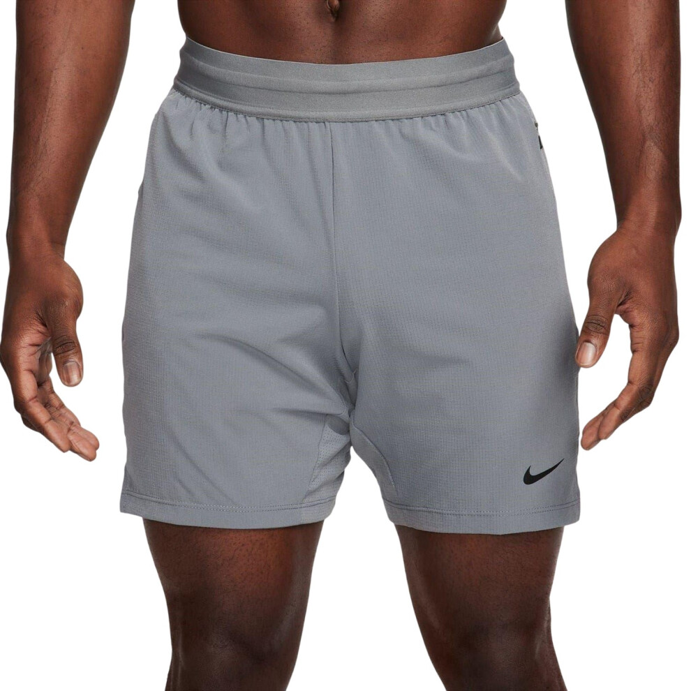 Nike (L, ) Mens Pro Rep Flexible Dri-Fit Shorts Grey
