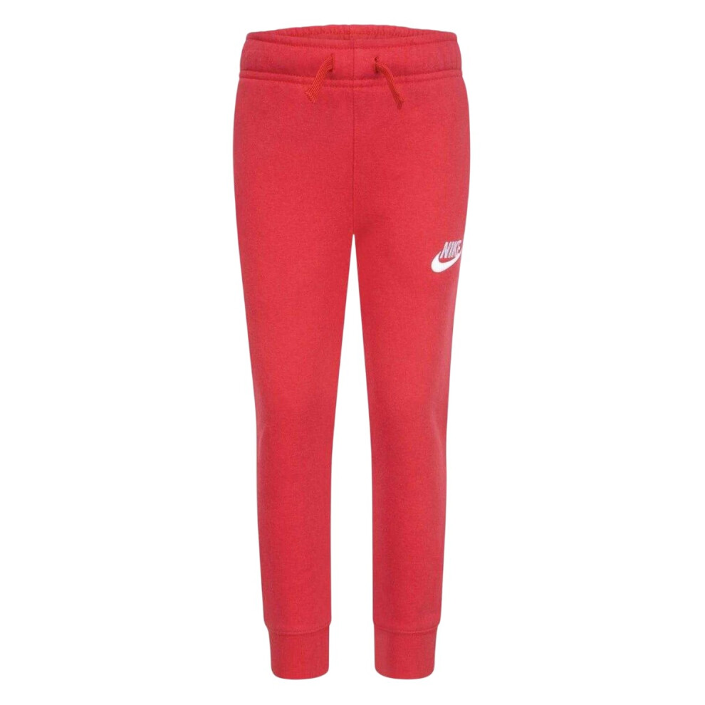 Nike (5-6 Years, University ) Childrens/Kids Fleece Logo Jogging Bottoms Red