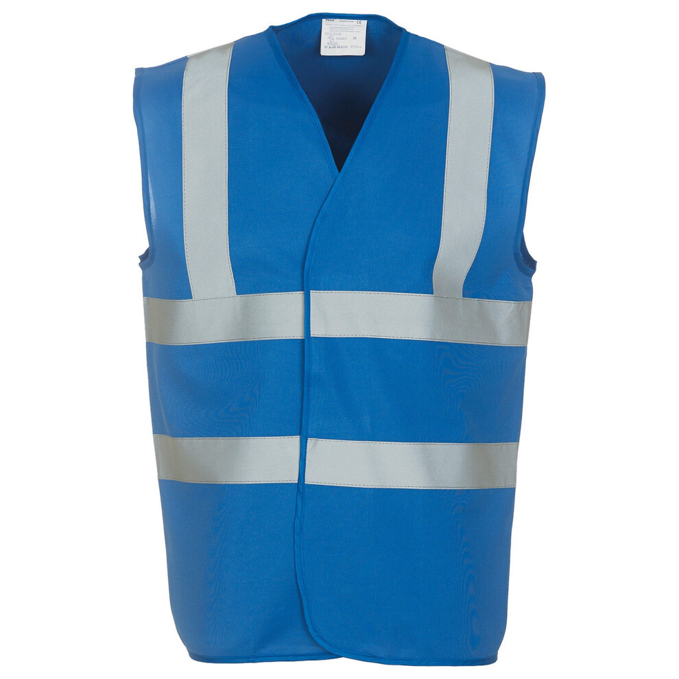 (3Xl, Royal Blue) Yoko Unisex Adult Hi-Vis Waistcoat 5063470308576