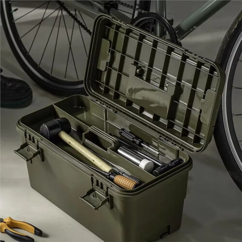 Tool Storage Box, Gardening Tool Box,, Hardware Storage Set, Plastic Storage Box Waterproof Cargo Box Green 2