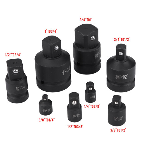 8 Piece Socket Adaptor Set 1/4-1 Inch 1