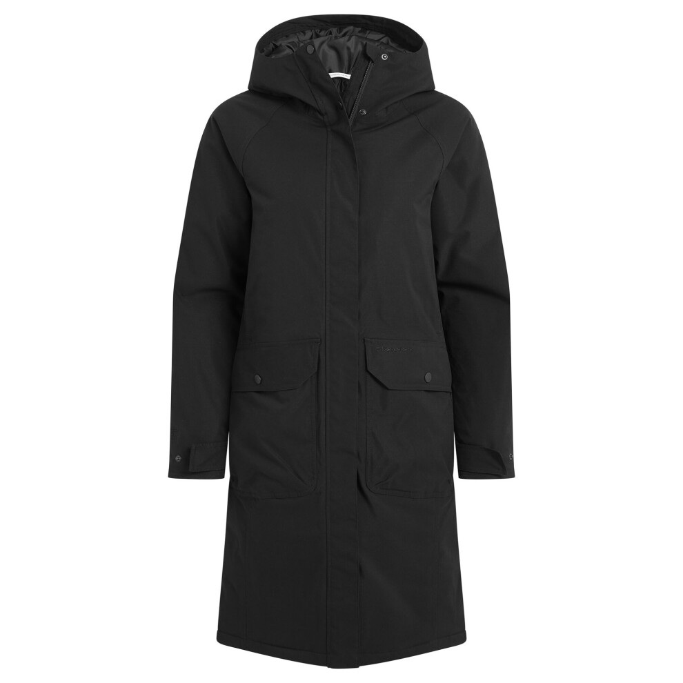 Craghoppers Women's Rosalind II Waterproof Jacket in Black Size 8 UK, Long Length Wind-Resistant Rain Coat for Outdoor Activities - Image 3