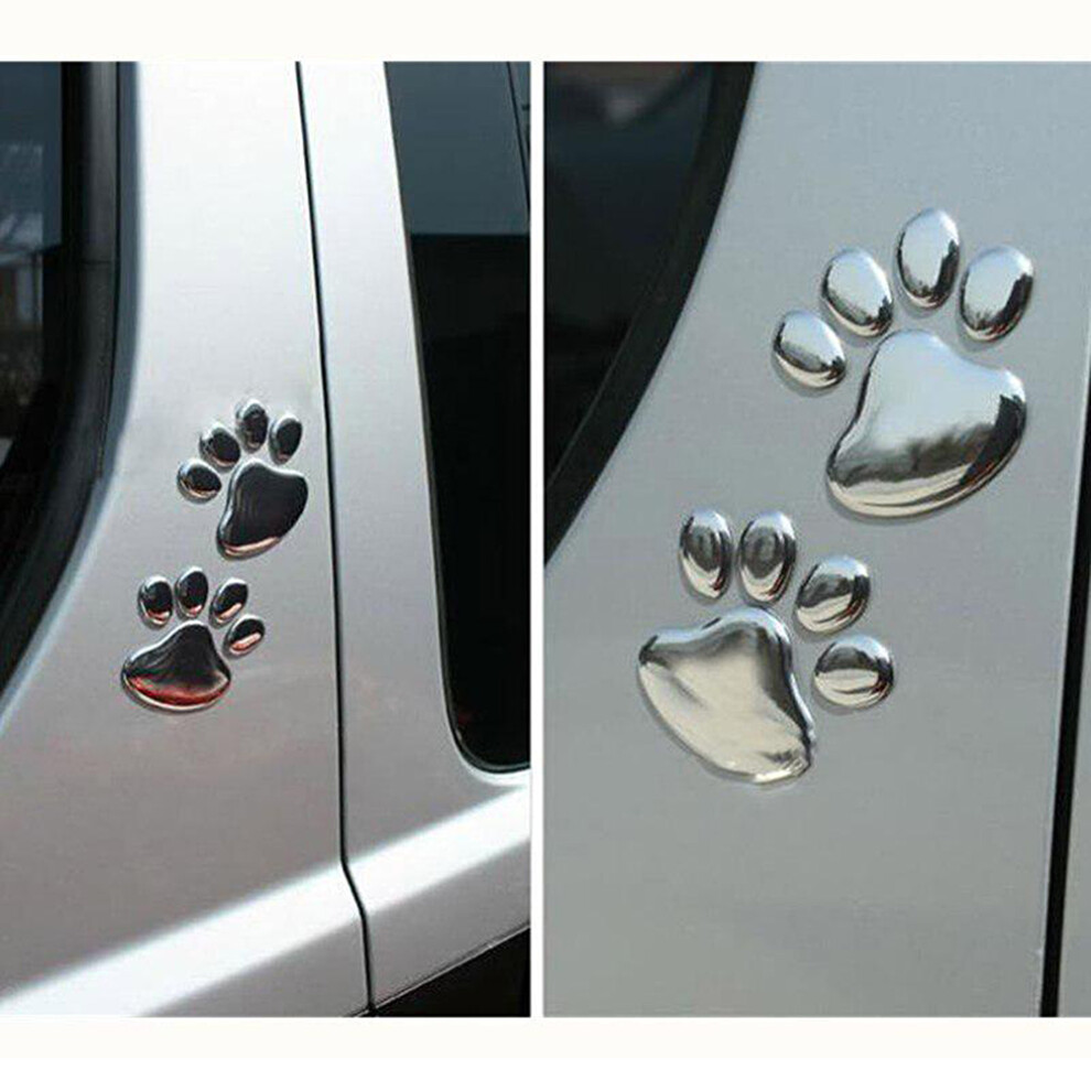 Set Of 2 Cool Paw Print Car Decals 7293282137462