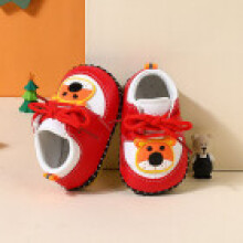 (Red,14)Baby Walking Shoes With Synthetic Leather Material And Front Tie For Easy Wear