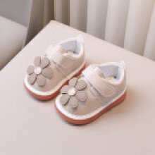 (Ivory,17)Infant Soft Sole Shoes With Noisy Feature For Walkers Girl Fashion Lightweight Gift