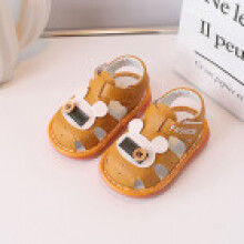 (Light Brown,16)Baby Summer Sandals With Soft Bottoms And Easy Fastening For Fashion Kids