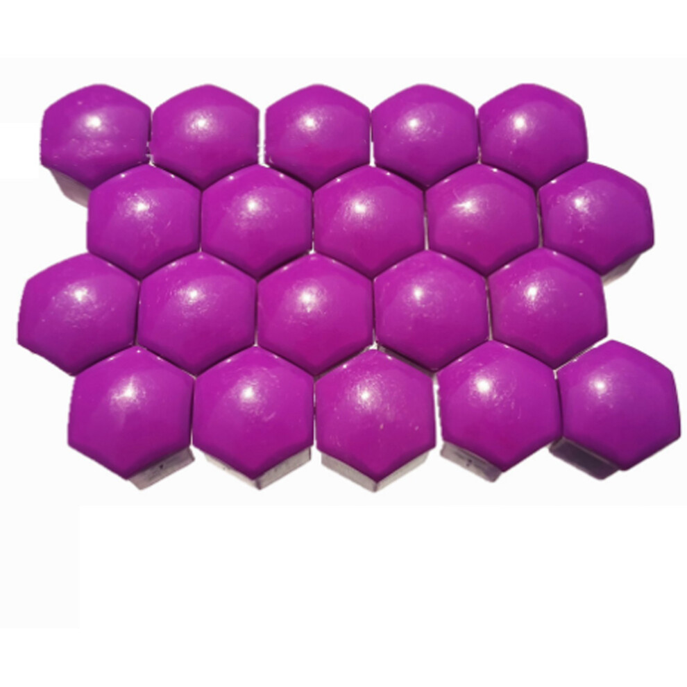 Set Of 20 Wheel Lug Nut Caps Purple 7293282123069
